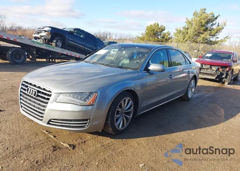 2013 Audi A8 L 3.0T z USA, uszkodzony, nr VIN WAURGAFD2DN013664